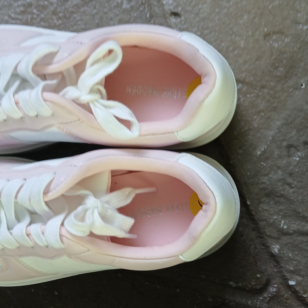 Pink and White Women's Sneakers